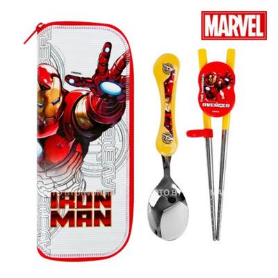 Набор корректирующих палочек для еды Marvel Iron Man в футляре для ложек, один предмет