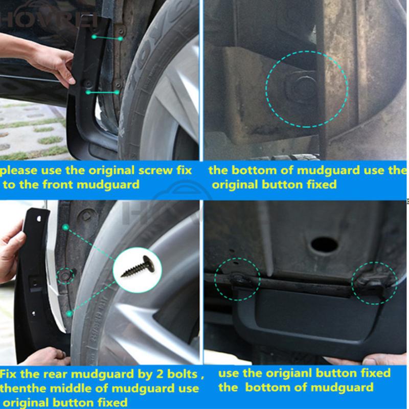 2x Mudguards For Chrysler PT Cruiser 2001~2010 Fender Front Rear Mudflap Cover Wheel Protector Accessories Mud Flap