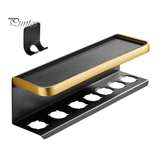 Настенная стойка для хранения фена для волос, прочная, несущая, простая в установке, многофункциональный выпрямитель для ванной комнаты, органайзер для инструментов для волос