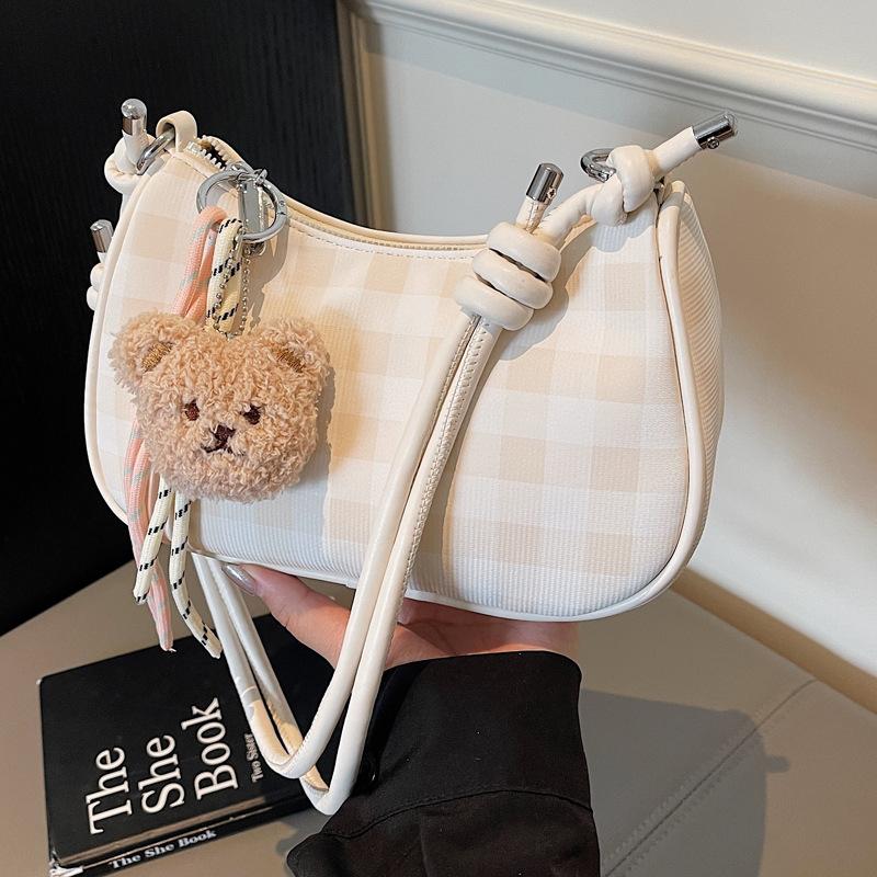 Korean Version of Niche Design Pleated Handbag Bag Women's 2025 Summer New Fashion Fashion Versatile One-shoulder Crossbody Bag