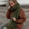Luxury Solid Cashmere Scarf Women Autumn Tassel Shawl Pashmina Handkerchief Lady Pareo Soft Outdoor Unisex Windproof Bufanda