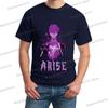 Аниме Футболка Solo Leveling Arise Мужская Женская Короткий Рукав Мультяшная Хип-Хоп Футболка Комикс Сон Джин-У Y2K Харадзюку Мода Топы