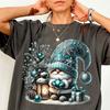 Blue Christmas Gnome Shirt Comfort Colors® Tee Nordic Gnome Family Christmas Tree Balls Xmas Present Winter Holiday Gift Merry Christmas Top