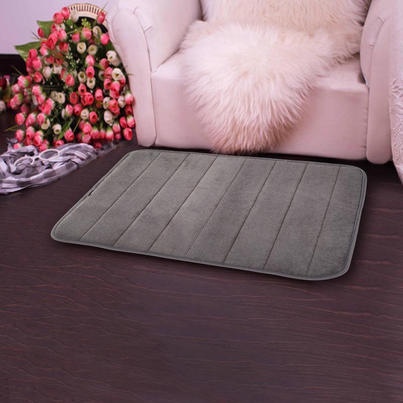 Soft And Plush Memory Foam Bathroom Rug With Shock-absorbing Non-slip Design