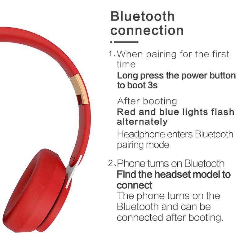 Складные беспроводные стереонаушники Bluetooth 5.0, шумовая аудиогарнитура для спортивного музыкального плеера с поддержкой HD-микрофона, TF-карта для iphone, Samsung, Xiaomi