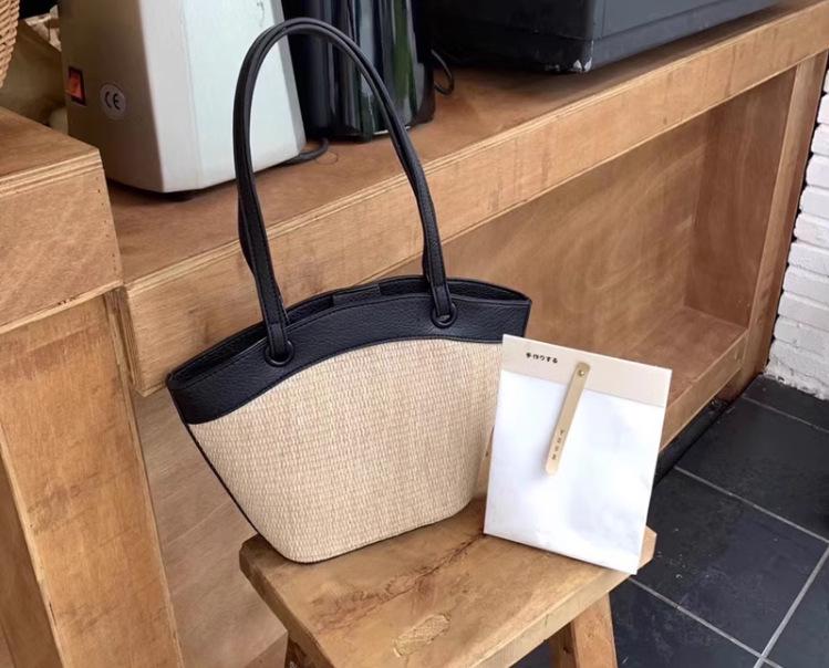 Модная французская ретро-сумка из плетеной соломы для женщин — идеальный вариант для отпуска на море и пляжного отдыха