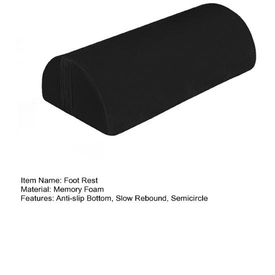 Нескользящая нижняя часть, медленный отскок, ручка из пены с эффектом памяти, полукруглая подставка для ног под столом, подушка для ног, офисные аксессуары