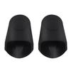 Huidel 2-Piece Saxophone Mouthpiece Caps, Lightweight and Portable, Rubber Material for Baritone Sax (Black)