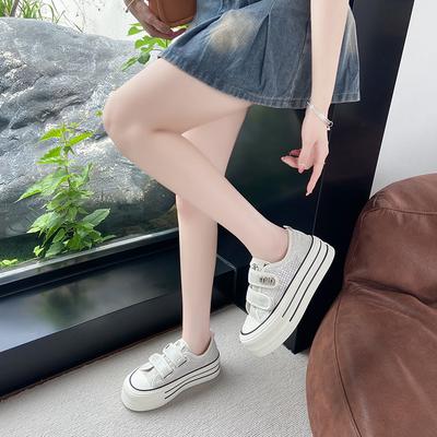 CRLAYDK Женские сетчатые слипоны для скейтборда на липучке, летние дышащие повседневные кроссовки для ходьбы и тенниса для дам