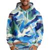 Men's Loose Printed Hooded Sweatshirt Men's Casual Fashion Sports Sweatshirt