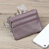 Женский кожаный короткий кошелек кожаный молния мягкий кожаный кошелек для монет мини кошелек для монет