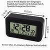 Battery Powered Mini Digital Alarm Clock With Backlight Temperature Date Week Snooze Table Clock 12/24H LCD Electronic Clock
