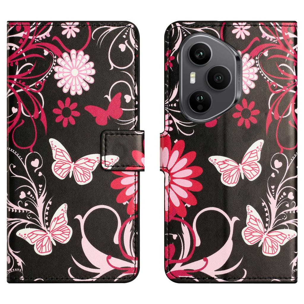 For Honor 400 Pro 5G (Глобальный) Чехол с принтом, кошелек из ПУ кожи, чехол для телефона