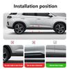 blbn4 2x Carbon fiber Car Logo Door Corner Bumper Security Protection Stickers for Porsche Boxster Cayman Cayenne 911 Macan Panamera