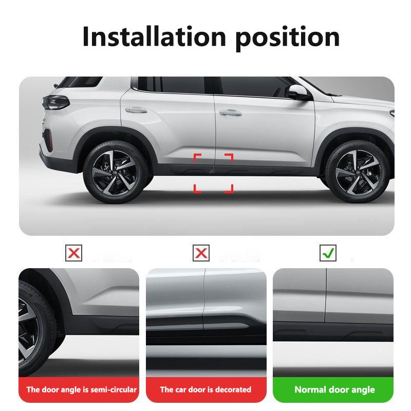 blbn4 2x Carbon fiber Car Logo Door Corner Bumper Security Protection Stickers for Porsche Boxster Cayman Cayenne 911 Macan Panamera