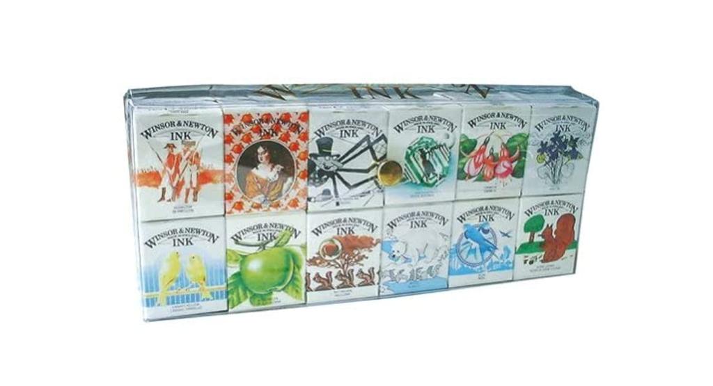 Winsor Newton Drawing Ink 14ml 12c Set &