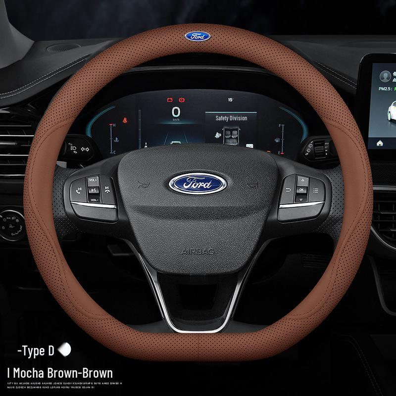 Чехол на руль Ford: Натуральная кожа для Mondeo, Edge, Kuga, Focus, Fiesta, Explorer, Mustang