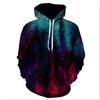 2024 Cool Galaxy Series 3D Printed Fashion Men's Long Sleeve Hoodie Men's Top Harajuku Trendy Men's Hoodie Pocket