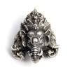 Ганеша Ганеша Индийский Бог Амулет Удачи Серебряный 925 Подвеска Верхняя Ручка Подвеска Верхние Аксессуары Трехголовый
