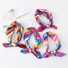 60cm Women'S New Versatile Simulated Silk Neck Protection Sunscreen Small Square Scarf Professional Scarf Headscarf