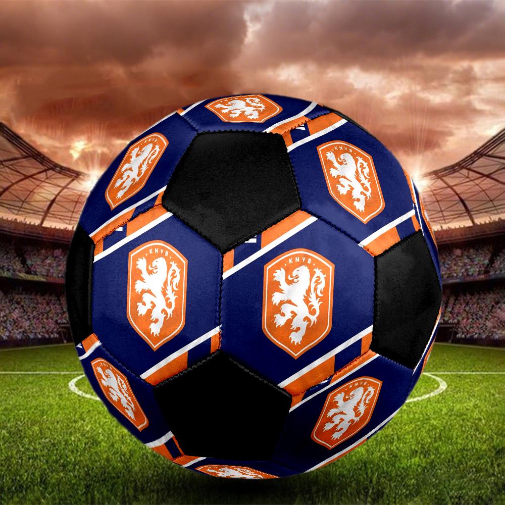 KNVB Indoor Soccer Ball Colorful Machine Stitched PVC Size 5 Team Training Competition Ready Durable High-Bounce Cool Sports Gift