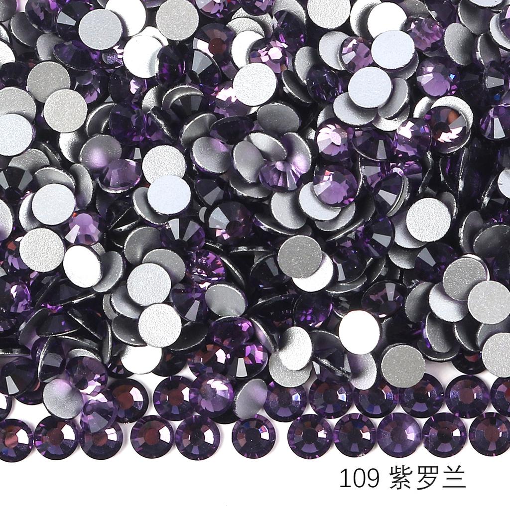 Круглый стеклянный страз DIY маникюр бриллиантовая ювелирка, наклейка-дрель для аксессуаров чехла мобильного телефона, хрустальное стекло плоское дно имитация бриллианта