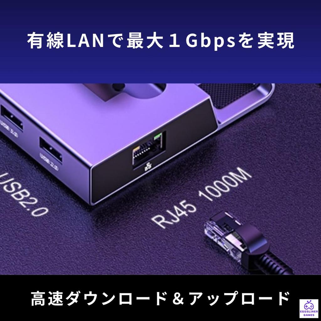 Игровая док-станция EGGSLINER GAMES M2 Hub, док-станция, совместимая с ROG Ally Legion Go Steam Deck 4K 60 Гц HDMI 100 Вт PD, зарядка, SSD, расширение, алюминий