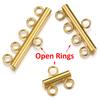 20pcs Stainless Steel Necklace Bracelet Layer Clasps Pendant Bail Connect Tassel DIY Connectors Jewelry Making Earrings Supplies