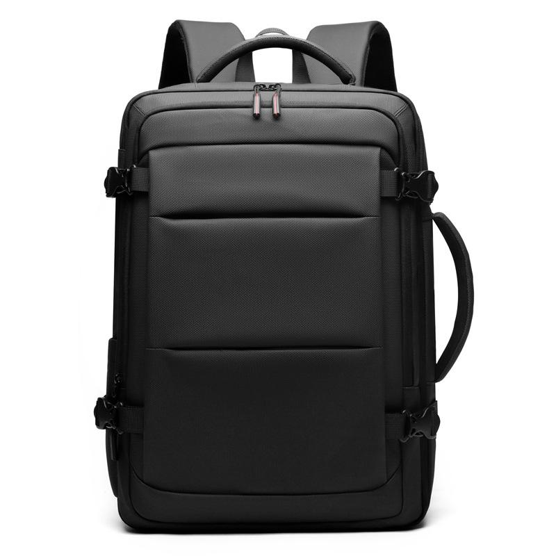 Мужской расширяемый рюкзак для ноутбука для деловых поездок - Большая вместимость, ручная кладь для офиса и путешествий.