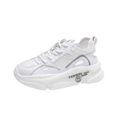 Модные новые женские сандалии с закрытым носком, летние ажурные туфли на шнуровке в стиле кэжуал, кроссовки на мягкой платформе, женская модная дикая сетчатая спортивная обувь