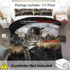 Комплект пододеяльников Whimsical Cat Lover's Duvet Set - Мягкое, дышащее и удобное постельное белье с рисунком в виде кошки и 3D-животных