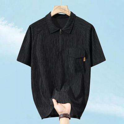 Большие размеры 4XL-10XL, черные рубашки поло, мужские летние топы, повседневная футболка с коротким рукавом, винтажная одежда