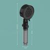 Black White Color High-Pressure Shower Head 10 Spray Modes Water Saving Shower  Bathroom Use