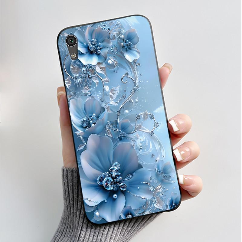Case For Sony Xperia XA1 Back Cover G3121 G3112 G3125 G3116 G3123 Luxury Fashion Butterfly Flower Black Silicone Soft Phone Case