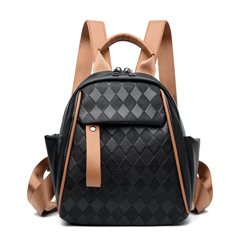 Рюкзак женский контрастный цвет дорожная сумка многофункциональная сумка через плечо