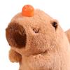 Cartoon Capybara Plush Doll Toy Soft Cotton Stuffed Animal Doll Plushies Hanging Ornament Super Wagging Tail/Blowing Bubbles Capybara Plush