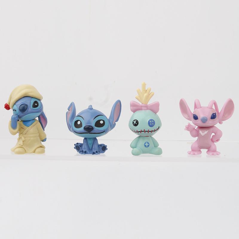Anime Cartoon Keychain: Stitch Figure from Lilo & Stitch - Cake Ornament & Gashapon