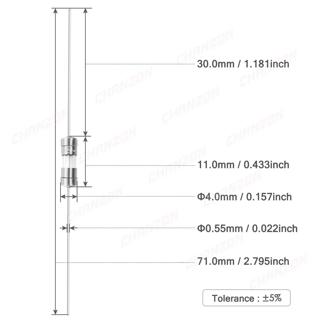 10pcs 3.6x10 mm Fast Blow Tube Glass Fuse With Lead Wire 0.5A 1A 1.5A 2A 3A 3.15A 5A 6.3A 10A 125V 250V 3.6x10mm Wiring Fuses4