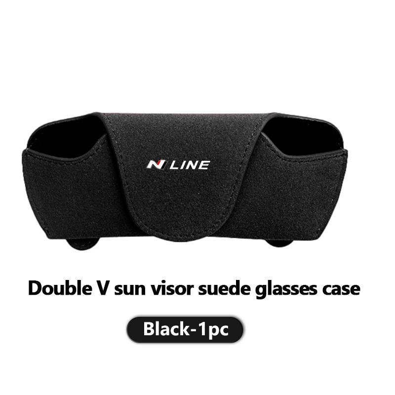For Hyundai Car Sun Visor Glasses Case Sunglasses Storage Clip Auto Accessories N LINE i30 i20 Sonata Accent Tucson Elantra y1