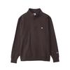 Champion Half Zip Long Sleeve with Embroidered Chocolate Men's Sweatshirt, Logo, C3-B020,