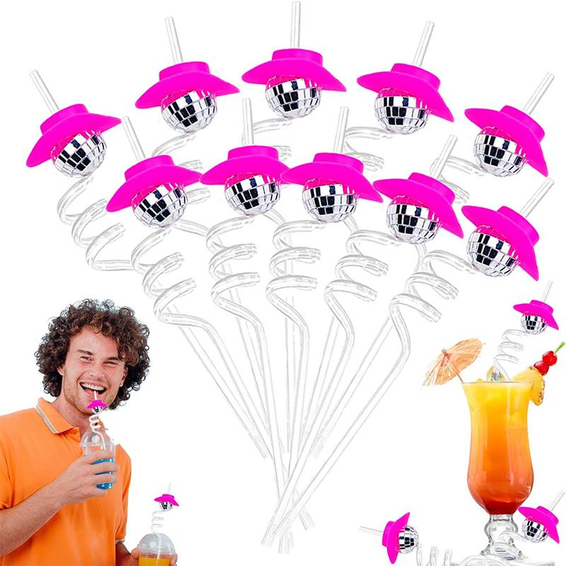 1 шт. диско-шляпа соломенная 70-е мини-ковбойская соломенная праздничная атрибутика зеркальный шар соломенная креативная красочная ковбойская шляпа соломенная креативная 26 см