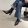 Winter Elegant Solid Color Sexy Zipper Thick Heel Casual Short Boots Fashionable Best Selling New Comfortable Women's Boots