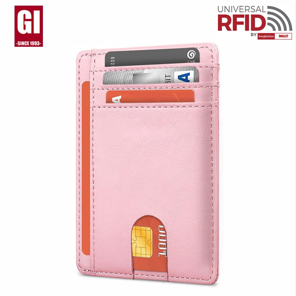 Мужская сумка для карт RFID с защитой от кражи, кардхолдер, чехол для карт мужской, с отверстием для AirTag