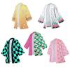 Anime Characters Kamado Tanjirou Cosplay Costume Pink Kamade Zezeko Kimono for Mens Women Summer Japanese Haori Kimono for Beach