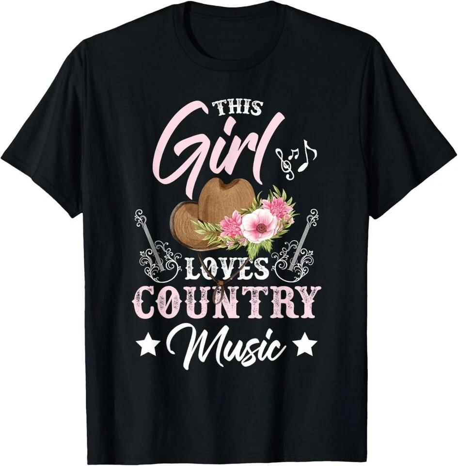 This Girl Loves Country Music Tee Shirt, Gift For Daughter, Gift For Her