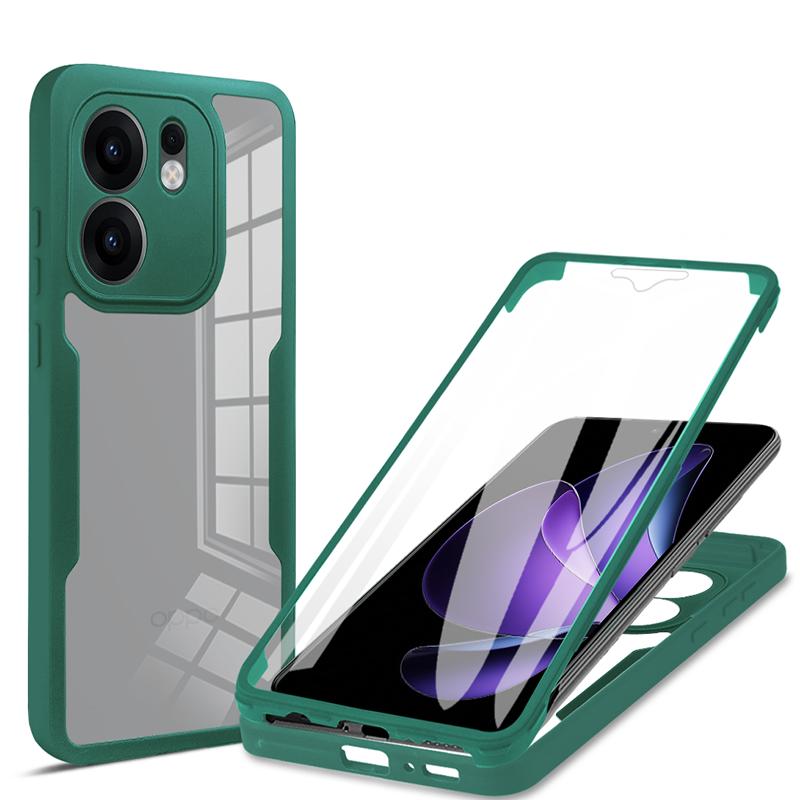 Чехол для телефона с полной защитой на 360° для Realme C30 C30S C33 C75 C75X Прозрачный гибридный жесткий чехол Силиконовый мягкий чехол Тонкий для Realme C75