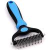 Pet Grooming Tool 2 Sided Undercoat Rake for Dogs &Cats Safe and Effective Dematting Comb for Mats&Tangles Removing-No More Nasty Shedding