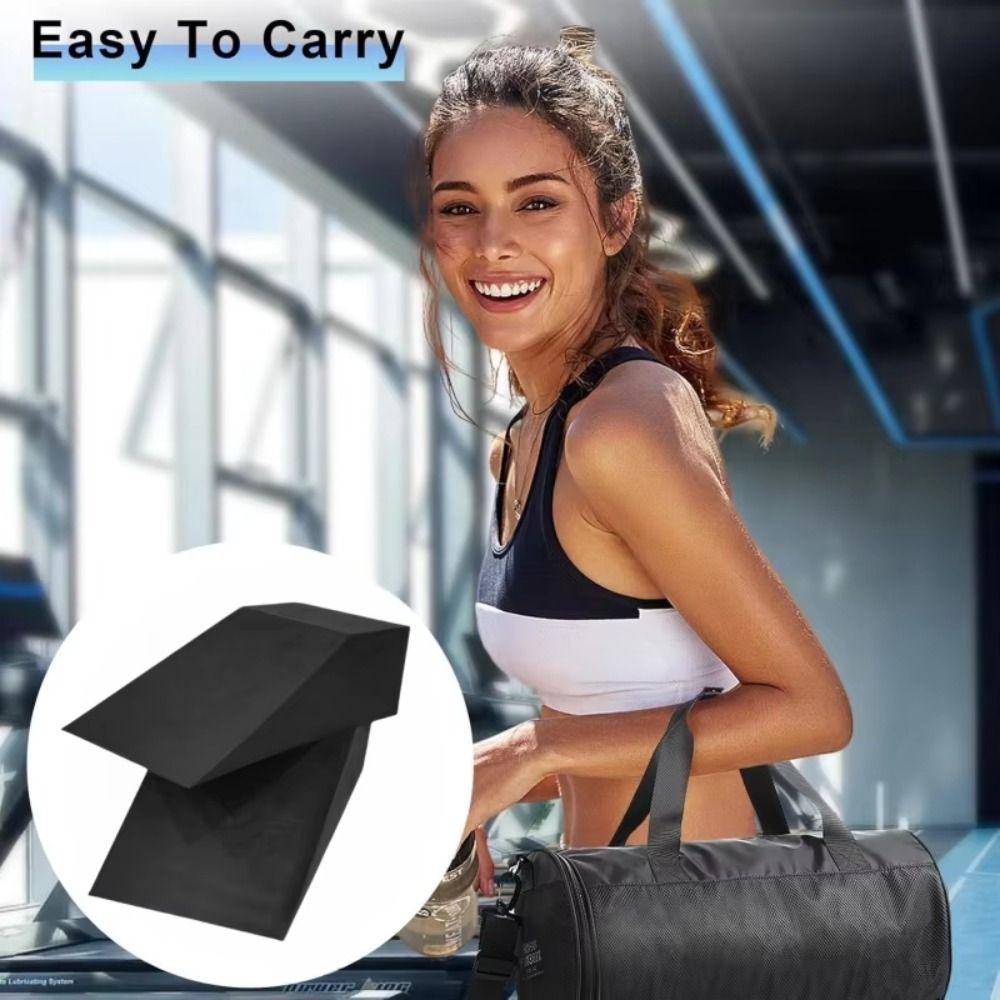 1 pair High Density EVA Gym Blocks Non-slip Lightweight Yoga Wedge Yoga Wedge Blocks  Yoga