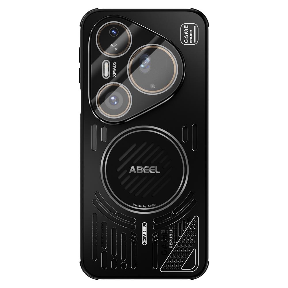 ABEEL For Huawei Pura 80 Ultra Magnetic Case Aluminium Alloy+PC+TPU Hollow Heat Dissipation Phone Cover