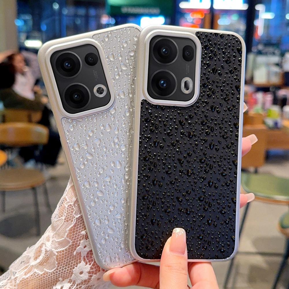 For Oppo Reno13 Pro 5G Case Creative Raindrop Phone Back Cover